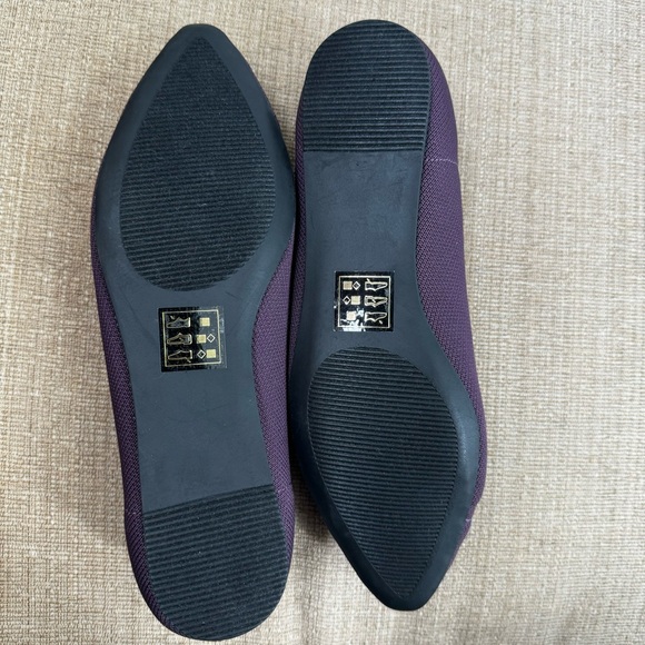 NEW 41 Hawthorn Oaklyn Knit Ballerina Flats Purple with Bow Size 8 - Picture 6 of 7